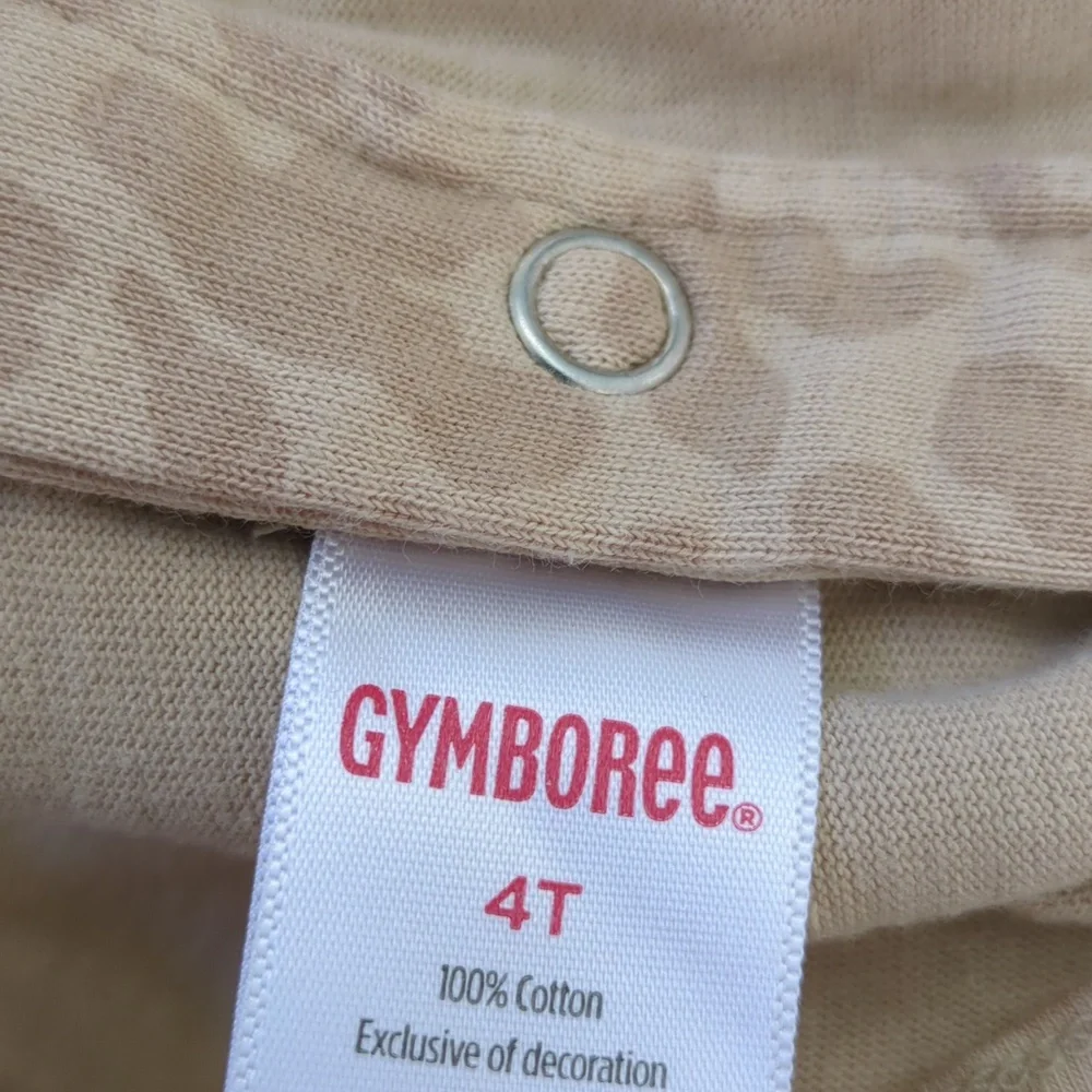 Gymboree | Tan Animal Print Cotton Knit Top | 4T